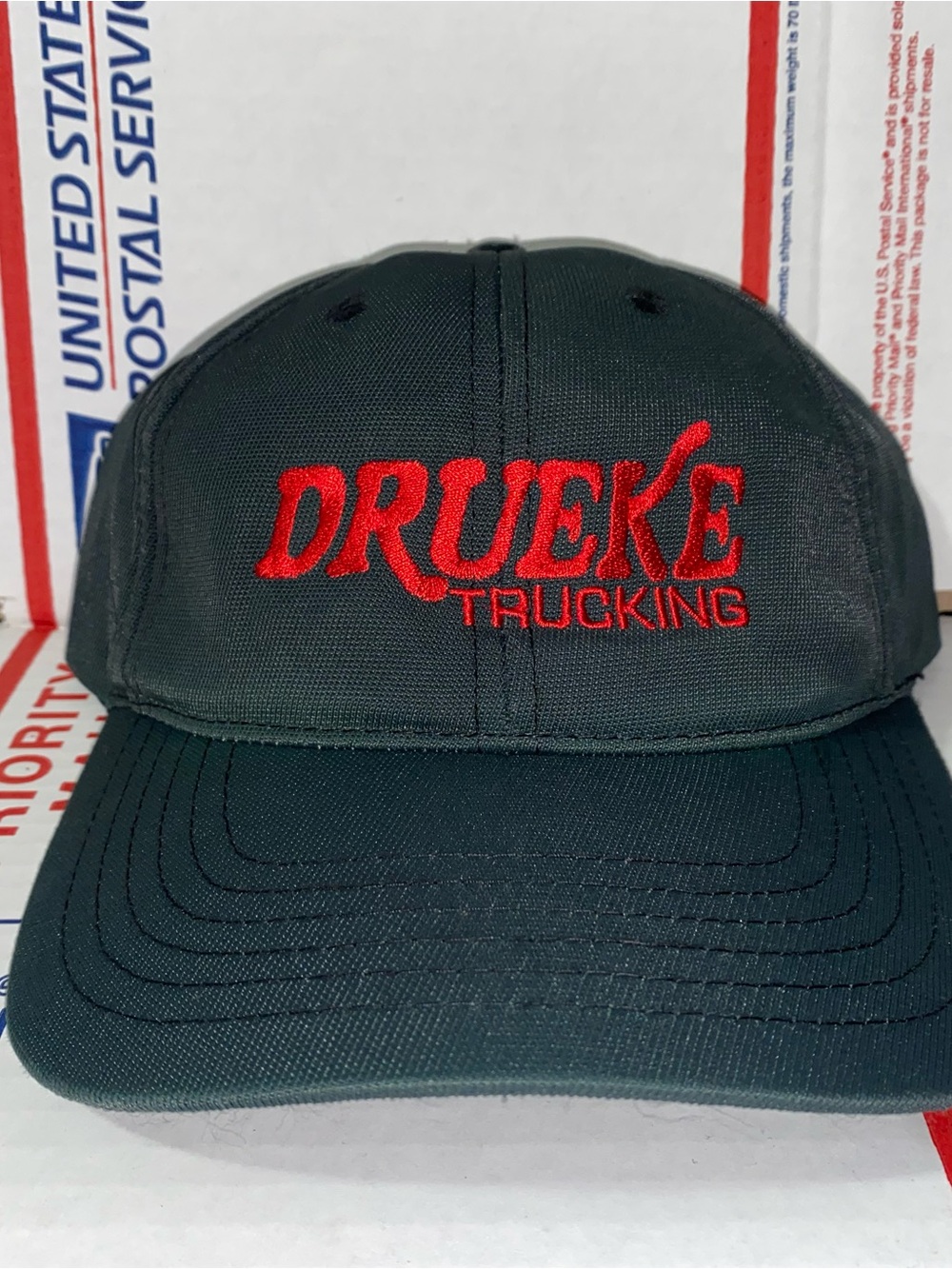Drueke Trucking Embroidered baseball cap dad hat port authority vtg retro 🛻